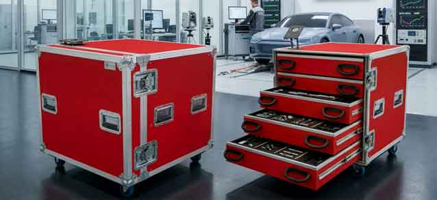 TRANSPORT KOFFER • Flightcase nach Maß • Gerätekoffer Sonderanfertigung • Trolleykoffer mit Rollen • Alukoffer für Industrie • Versandkoffer für Technik Für jeden professionellen Einsatz bieten wir eine individuelle Anfertigung von unterschiedlichsten Transportkoffern: Alukoffer, Flightcase – Anfertigung nach Maß.